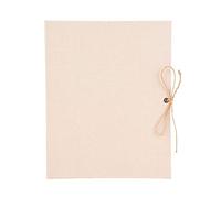 MEEVINWH Álbum de Recortes DIY, para Grabar Hermosas Vistas, Historias Maravillosas, Momentos Felices, 30 Páginas Interiores, Cubierta de Lino, Diseño de Hojas Sueltas, Regalo (Grande algodón y Lino