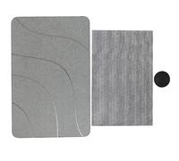 MEEVINWH Alfombra de baño de Tierra de diatomeas, para Piedra Natural, Antideslizante de Secado rápido, y Absorbente para baño, Cocina, Sala de Estar, Dormitorio (Línea 3)