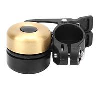 MEEVINWH Bocina de Bicicleta de montaña Vintage de Doble Campana con Sonido Fuerte. Accesorio para Ciclismo. (Oro Cepillado)