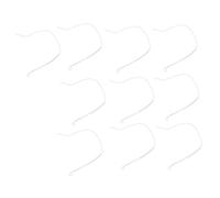 MEEVINWH Conectores de Bucle líder Trenzados, Combo de Pesca con Mosca Blanca para instalación de Conos de Tiro, Placas traseras, Cabezales líderes, 10 Uds. (30 Libras)