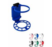 MEEVINWH Foldable Belt Drink Holder, 3D Printed Hands Free Beverage Carrier Clip Waist Cup Caddy For Coffee Cup and Travel Mug,Outdoor Camping BBQ Fishing Hands Free Convenient(Blue)