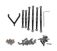 MEEVINWH High Performance Steering Tie Rod for Axial SCX24 AXI90081/24 RC Cars, Aluminum Alloy, Lightweight, Easy Installation, Durable Upgrade Accessory (Negra)