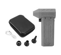 MEEVINWH Jet Fan Dry Mini soplador USB recargable multifunción de bajo ruido 130000RPM plumero de aire eléctrico Mini Turbo ventilador portátil (Gris)
