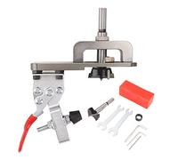 MEEVINWH Kit de plantilla de perforación de bisagra oculta para carpintería, aleación de aluminio de primera calidad, localizador de guía de broca ajustable, herramienta de