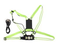 MEEVINWH Luces de pecho para correr por la noche al aire libre, fuentes de luz duales, IP55, ciclismo, iluminación deportiva para caminar, trotar, acampar, senderismo