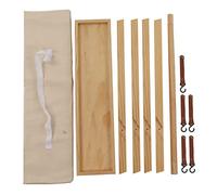 MEEVINWH Mesa de playa plegable retro portátil para barbacoa de madera maciza con colgador de estantería para jardín al aire libre y patio trasero (estilo 1)