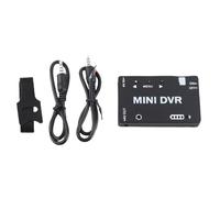 MEEVINWH Mini grabadora con carcasa de aleación de aluminio, liviana de baja potencia, entrada CVBS, menú en varios idiomas, carga tipo C para dispositivo de grabación