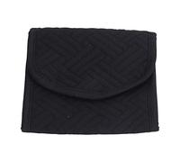 MEEVINWH Organizador de Joyas de Viaje Bolsa Plegable al Aire para Collar Pendientes Anillos S (Negra)