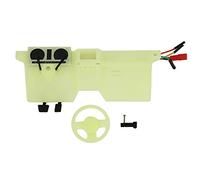 MEEVINWH Panel de instrumentos para salpicadero de coche RC, para vehículo de control remoto SCX10 90046 TRX4 escala 1/10, pantalla de alto brillo con varillaje de velocidad del