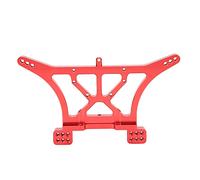 MEEVINWH Soporte de choque trasero de aleación de aluminio para Traxxas Slash 2WD, pieza de actualización con diseño portátil, combinación perfecta para modelos RC, resistente a (Roja)