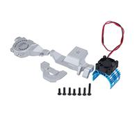 MEEVINWH Soporte de motor de aleación de aluminio, para TRAXXAS -4, caja de cambios de diseño dividido, disipación de calor, resistente a impactos, instalación rápida, pieza de