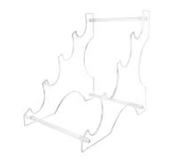 MEEVINWH Soporte de Sable de luz de Escritorio acrílico, Soporte de Sable de luz de 4 Niveles, Estante de exhibición de Sable de luz para Espadas, Transparente
