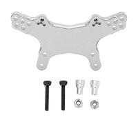 MEEVINWH Torre de choque de aleación de aluminio para Losi Mini-T 2.0, diseño de corte 3D mejora la durabilidad, pieza de actualización ligera para coche RC escala 1/18 con ajuste (Plata)