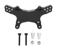 MEEVINWH Torre de choque de aleación de aluminio para Losi Mini-T 2.0, diseño de corte 3D mejora la durabilidad, pieza de actualización ligera para coche RC escala 1/18 con ajuste (Negra)