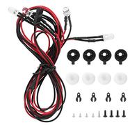 MEEVINWH Traxxas TRX4 D90 110 1/10 RC Kit de luces LED para coche, alto brillo, fácil instalación, plástico duradero, apariencia mejorada (Redonda)