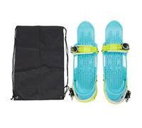 MEEVINWH Zapatos de esquí para adultos, miniesquís para deportes de invierno, fijaciones ajustables, esquís de nieve portátiles para mochila, nailon duradero con hebillas de acero