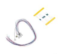 MeevrgR 10 lámparas de calle de tren modelo a escala OO - Postes de lámpara LED para kits de construcción ferroviaria - 3 V CC luces blancas cálidas de patio calibre HO