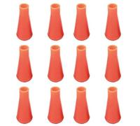 MeevrgR 12 fundas de flecha de silicona suave para ejes de 8 mm, puntas de práctica de objetivo en rojo, negro, para naranja, accesorios de tiro con arco para niños y juegos pequeños, 12 unidades