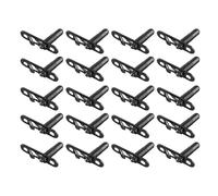 MeevrgR 20 clips ocultos para muebles para armarios, 20 piezas ocultas, adecuadas para el hogar, mejorando su durabilidad general, el conector permanece una vez instalado (negro)