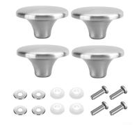 MeevrgR 4 pomos de repuesto para tapa de olla en acero inoxidable para utensilios de cocina holandeses, resistentes al calor, compatibles con ollas de hierro fundido esmaltadas Le Creuset Lodge, tono