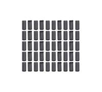 MeevrgR 50 piezas de pesca de carpas con revestimiento rígido para engarces trenzados líderes para aparejos de chod, cabello y Ronnie, 5 x 2 x 0,7 mm, conectores de metal negro para juntas de gancho