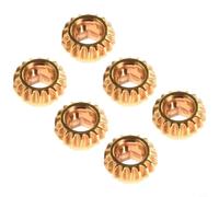 MeevrgR 6 clavijas doradas de afinación de guitarra con relación 1:18 con agujero hexagonal, engranajes de afinador de hierro para reemplazo y actualización de bajo acústico eléctrico (dorado)