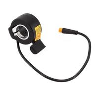 MeevrgR Acelerador de pulgar para scooter eléctrico, acelerador de repuesto 130X con cabezal impermeable M8, soporte de manillar de plástico para instalación lateral izquierda o derecha, color negro