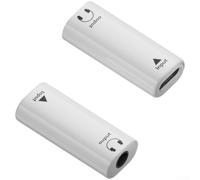 MeevrgR Adaptador de audio C a conector de auriculares de 3,5 mm, sin pérdidas, para juegos, llamadas de música, color blanco (madre blanca)