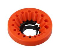 MeevrgR Afilador de brocas multiusos para pulir y moler, de plástico, multiusos, apto para almacenamiento, fuerte y duradero (para naranja)