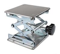 MeevrgR Ajuste manual de la altura de la elevación 150x150m m del router del acero inoxidable para las tablas de la carpintería y del laboratorio