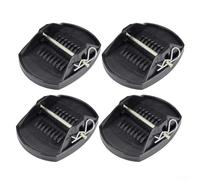 MeevrgR Almohadillas de gato de remolque para caravana, base de gato negra resistente para remolques de viaje, quinta rueda y campistas