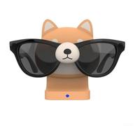 MeevrgR Base de carga para Ray-Ban para gafas Meta Smart - Soporte de PVC caqui, compacto 7,2 x 5,5 x 12 cm, sostiene gafas durante la carga