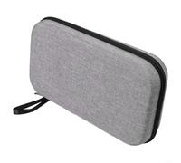 MeevrgR Bolsa de raqueta de tenis de mesa - Funda rígida de EVA para 2 palas + 6 pelotas, acolchado de tela Oxford, correa de mano, cremallera bidireccional (gris)