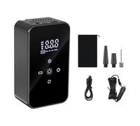 MeevrgR Bomba de aire eléctrica inalámbrica con pantalla digital, batería de litio de 3900 mAh, flujo de aire de 20 l/min, carga USB-C y CC, para inflar neumáticos de bicicleta, inflador de neumáticos