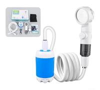 MeevrgR Bomba de ducha recargable para exteriores portátil con 4000 mAh para batería, calentador de agua eléctrico para camping alternativo 5L/min (A)