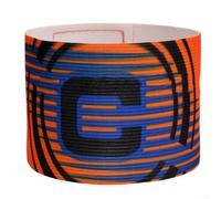 MeevrgR Brazalete ajustable de capitán para fútbol y rugby, banda elástica deportiva con bucle secundario para evitar pérdidas durante los juegos, unisex, 31 x 6,5 cm (naranja)