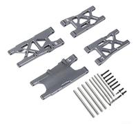 MeevrgR Brazo oscilante de metal para autos RC de campo corto del desierto - Brazo de suspensión ligero de aleación de aluminio de 238 g para cochecitos todoterreno (color titanio)