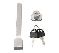 MeevrgR Cerradura de cristal para armario corredizo de 141 x 20 x 12 mm, 1 pieza deslizante de metal que es segura y conveniente para 2 llaves. Nota 1 diseñada para un uso duradero con una durabilidad