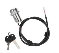 MeevrgR Cerradura de puerta eléctrica con 2 llaves para scooter eléctrico KUKirin G4, interruptor de llave de repuesto, núcleo de acero y plástico, construcción negra