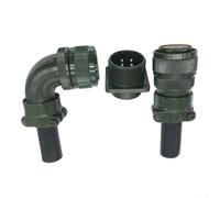 MeevrgR Conector de aviación de 90 grados de 4 pines 3108 1810S, juego de conectores de aleación de aluminio para motor y equipo de aviación, aviador impermeable, conjunto de enchufe (90 grados, 4