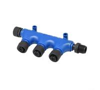 MeevrgR Conector en T marino para NMEA 2000 IP67 impermeable latón y plástico divisor de cable para garmin, para bloqueo roscado Simrad de 12 mm (1 macho a 4 hembras)