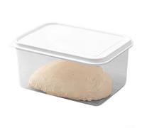 MeevrgR Contenedor de almacenamiento de pan con tapa transparente, caja a prueba de masa para proceso de fermentación, organizador de alimentos de plástico PP resistente para uso en cocina