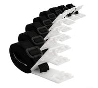 MeevrgR Correas de cubierta de piscina Sistema de tensión ajustable para manta de carrete solar, ajuste seguro, 8 piezas, color negro
