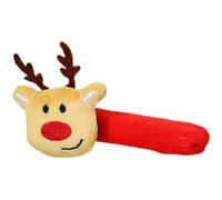 MeevrgR Cubierta para manija de puerta de Navidad de Papá Noel con tela suave y cascabel, decoración festiva protectora para pomos y manijas de palanca, rojo, 13 x 11 x 3 cm