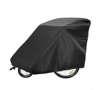 MeevrgR Cubierta resistente para remolque de bicicleta, material Oxford 420D, resistente a los rayos UV, escudo impermeable con cordón para Qeridoo para Burley para remolques Thule Pet Child, negro