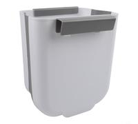 MeevrgR Cubo de basura plegable para puerta de cocina colgante con rascador integrado, cubo de basura de plástico que ahorra espacio para puerta de armario, soporte ergonómico para bolsas de basura