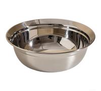 MeevrgR Cuenco profesional de acero inoxidable 316 para cocinar de alta resistencia, base antideslizante, boquilla ancha para verter alimentos, recipiente plateado de 4.43 cuartos de galón (28 cm)