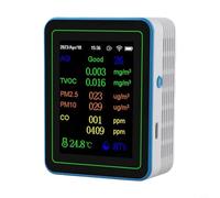 MeevrgR Detector de calidad del aire para lecturas precisas, equipado con semiconductores de uso doméstico, sensores TVOC, monitor de condiciones interiores, habilitado para WiFi, adecuado para el