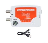 MeevrgR Detector de señal digital TF-02 - Detector VHF/UHF de 40-862MHz con indicador de fuerza LED Buscadores de satélite para DVB-T/LNB