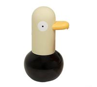 MeevrgR Dispensador automático de jabón de espuma con diseño de pato, sensor IR sin contacto, 400 ml de gran capacidad, recargable (batería de 3 meses), para baño y cocina (amarillo)